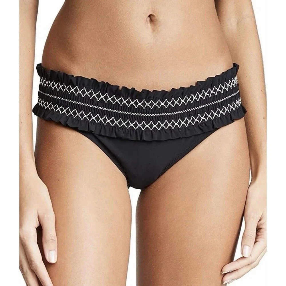 Tory Burch 260011 Women's Costa Hipster Bikini Bottom Swimwear Size Large